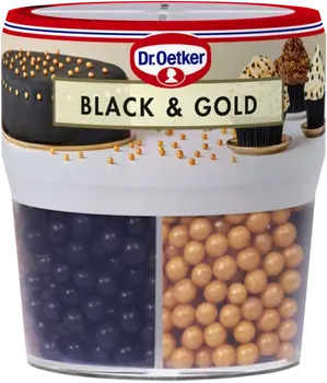 Dr. Oetker Black and gold
