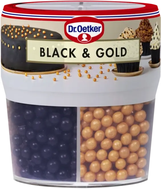 Dr. Oetker Black and gold
