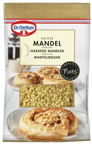 Dr. Oetker Mandel skalad hackad