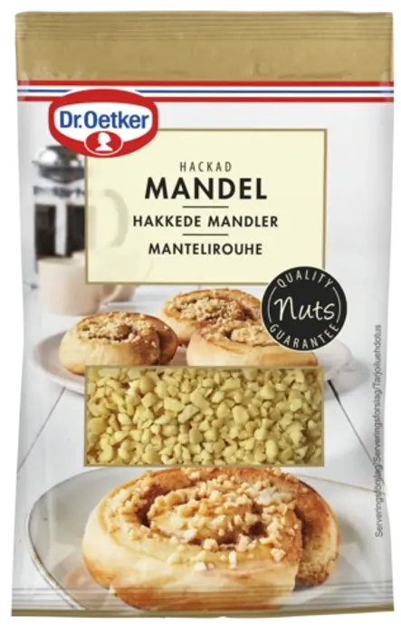 Dr. Oetker Mandel skalad hackad