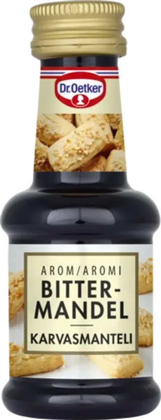 Dr. Oetker Bittermandelarom För dosering, häll färgen i locket eller använd pipett