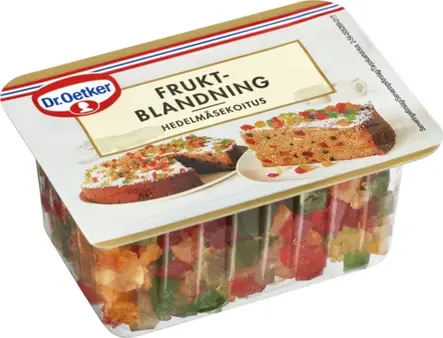 Dr. Oetker Fruktblandning eller annan valfri topping, tex, bär eller smulad maräng