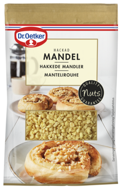 Dr. Oetker Mandel skalad hackad