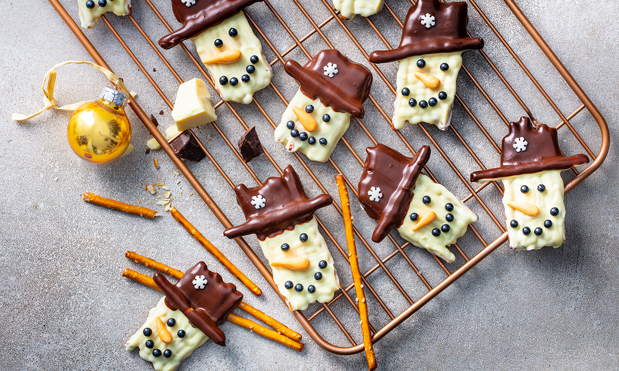 Snögubbe cookies