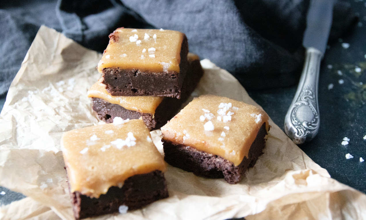 Brownies med saltkaramell
