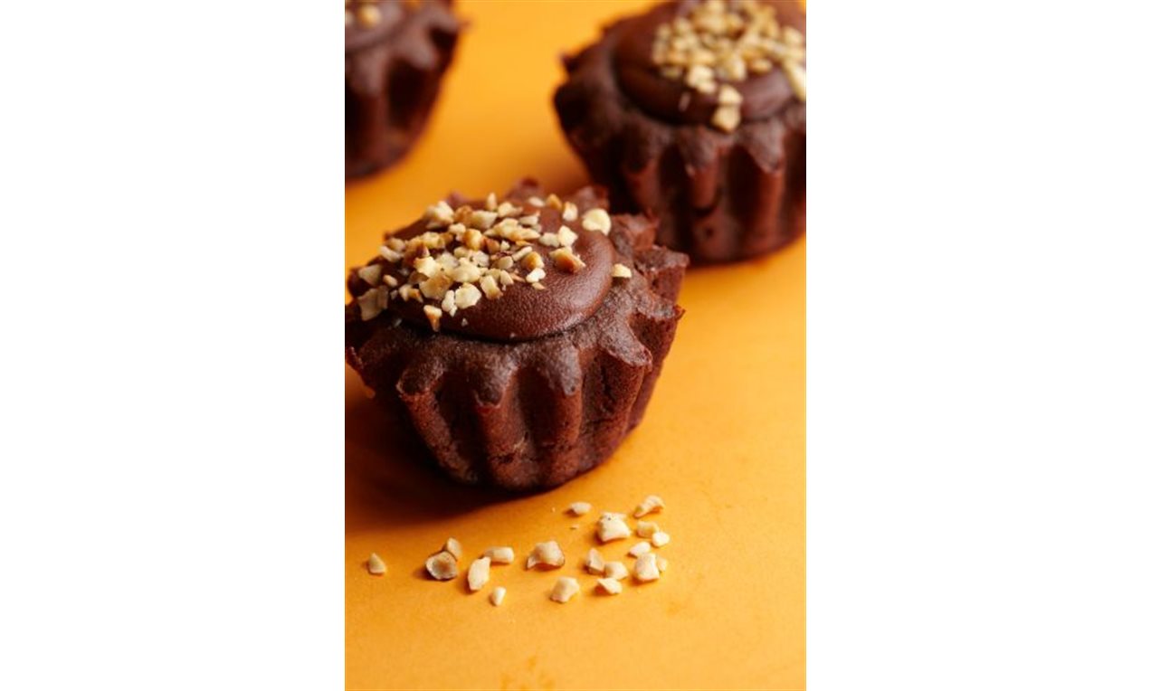 Chokladmazariner med apelsinglasyr