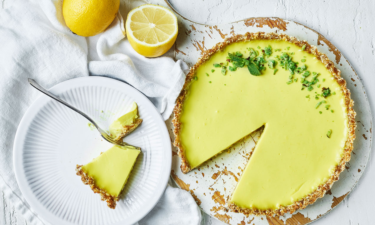Vegansk Citrontårta